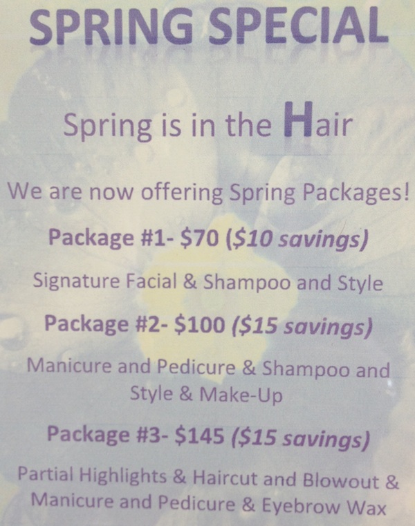 SUPER DEALS: Special Discounts for Spring 2013 with Lucia at Cathy D's Hair Salon in Florham Park